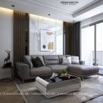 Thiết kế nội thất căn hộ 77m2 sang trọng – sàn gỗ – Nhà Anh Triệu Anh
